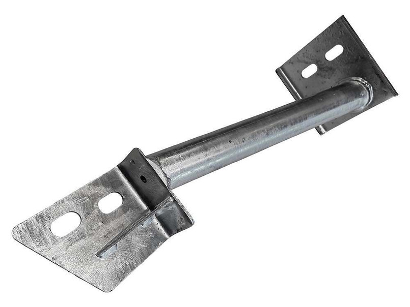 DA4892 - Galvanised Tubular Seatbelt to Chassis Bracket for Land Rover Defender - Fits Left Hand Side of Defender 110 Image 1