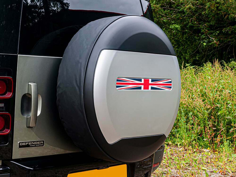 STICKER-UNION-F - Britpart Sticker for Land Rover Defender 2020 Spare Wheel Cover - Union Jack Sticker Image 4