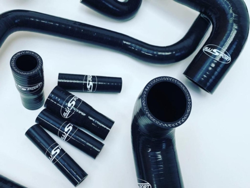 ASH31-LHD-BLK - Defender TD5 Silicone Coolant Hose Kit in Black - By Allisport - For 10P Engine - Fits 1998-2001 (Left Hand Drive) Image 2