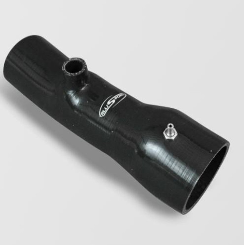 ASH35-BLK - Air Intake Pipe for Land Rover Discovery 2 TD5 in Silicone - Manufactured by Allisport in Black Image 1