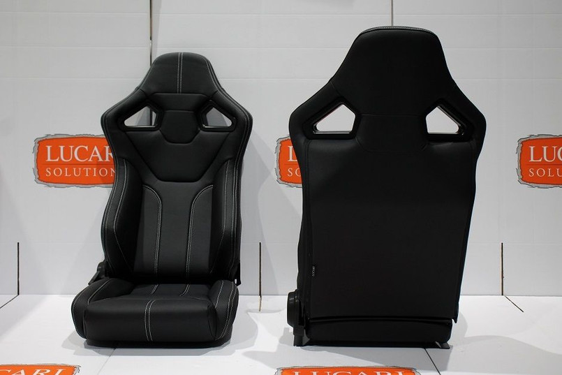 LRI1166 - Pair of RXI Low Base White Stitch Front Seats for LAND ROVER DEFENDER 90/110 Image 9