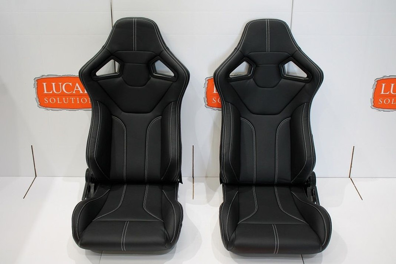 LRI1168 - Pair of RXI High Base White Stitch Front Seats for LAND ROVER DEFENDER 90/110 Image 8