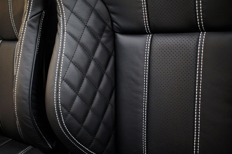 LRI1103 - Pair of Full Leather RECARO Front Seats with Tip Up Bases for LAND ROVER DEFENDER Image 11