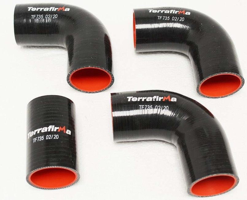 TF735 - Terrafirma Silicone Intercooler Hose Kit In Black Land Rover Defender 200 Tdi  Image 1