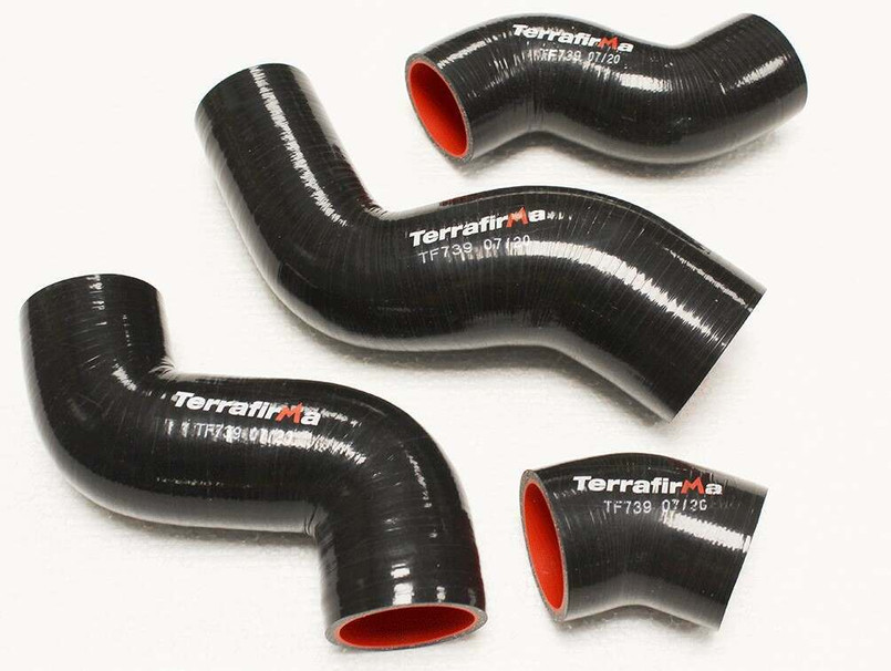 TF739 - TF Silicone Intercooler Hose Kit in Black - For Land Rover Discovery 2 TD5 - By Terrafirma Image 1