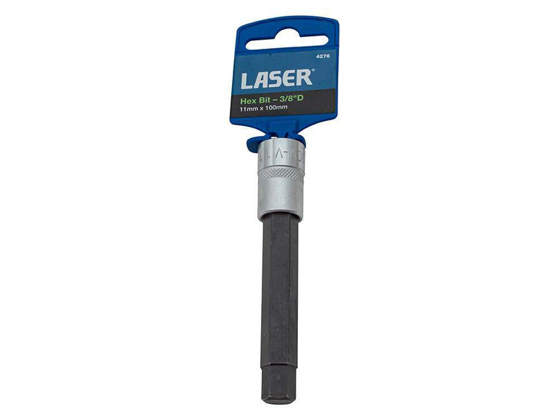 DA3248 - Long 3/8"D - 11mm x 100mm Long - Series Hex Bit - By Lazer - Perfect for Injector Clamp Bolt and Caliper Bolts Image 2