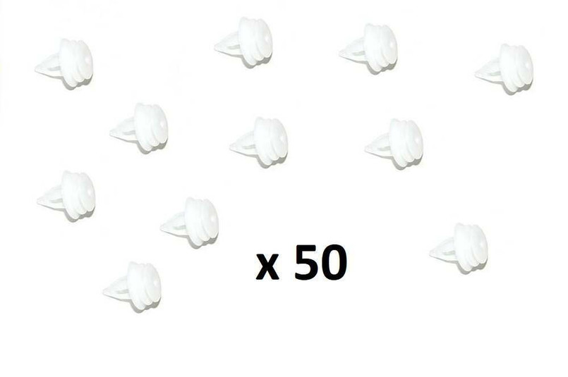 EKM100100LX - BULK BUY - 50 x Retaining Clip for Defender Rear Safari Door Card - Fits 2002-2016 - Quantity x 50 Image 1