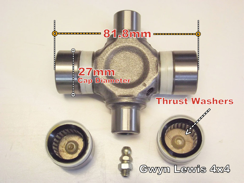 GL-EXT-675 - Wide Angled Rear Propshaft for Defender 90 1994-2006 by Gwyn Lewis - Fits 300TDI and TD5 Engines Image 4