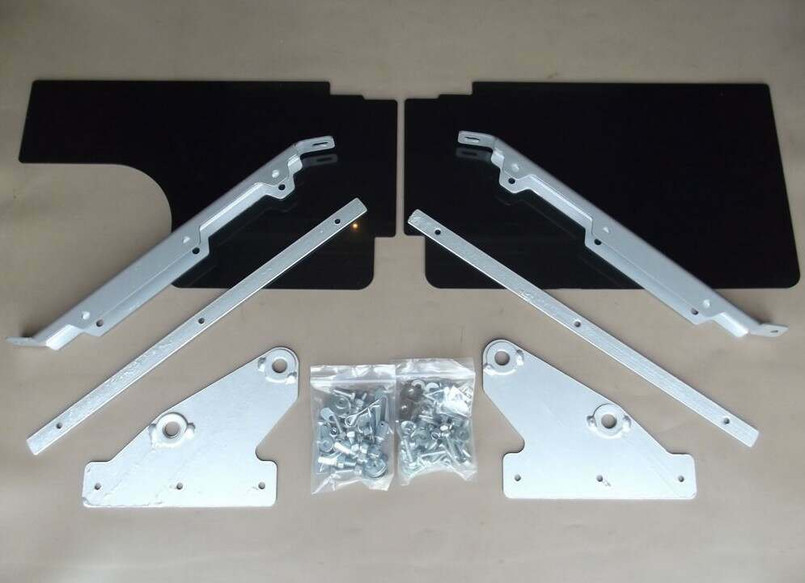 GL1016 - Mudflap Mounting Kit and Mudshields for Land Rover Defender 110 & 130 Hi-Cap - Comes as a Pair - By Gwyn Lewis 4x4 Image 2