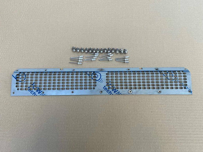 YRM408 - 316 Stainless Steel Lower Grille for Air Con Panel on Land Rover Defender - Supplied With Nut and Bolts to Fit - Manufactured by YRM Metal Image 3