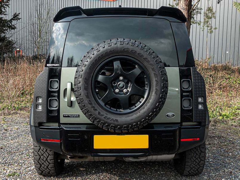 DA2976 - Chequer Plate Style Trim Kit for the Rear Lights on Land Rover Defender 2020 Onwards - By Britpart - Comes as a Pair Image 3