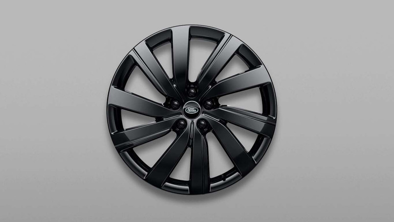 VPLKW0155 - 21" 10 Spoke - Style 5112 - Gloss Black Alloy Wheel for Range Rover L460 - Genuine Land Rover Image 1