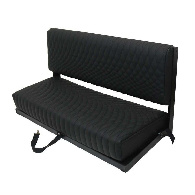 EXT002-VLT - 2 Man Bench Seat (Inc. Brackets & Fixings) Black Vinyl Vault - Defender - Exmoor Trim Image 10
