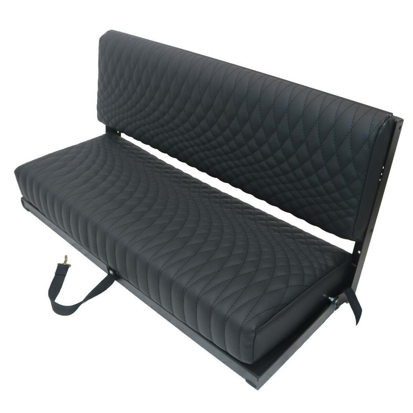 EXT002-VLT - 2 Man Bench Seat (Inc. Brackets & Fixings) Black Vinyl Vault - Defender - Exmoor Trim Image 12
