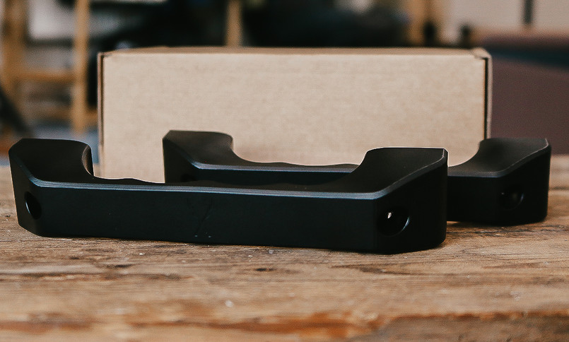 EXT014-127 - Aluminium Interior Grab Handle for Land Rover Defender Door - Comes as a Pair in Black - By Exmoor Trim IN STOCK Image 6