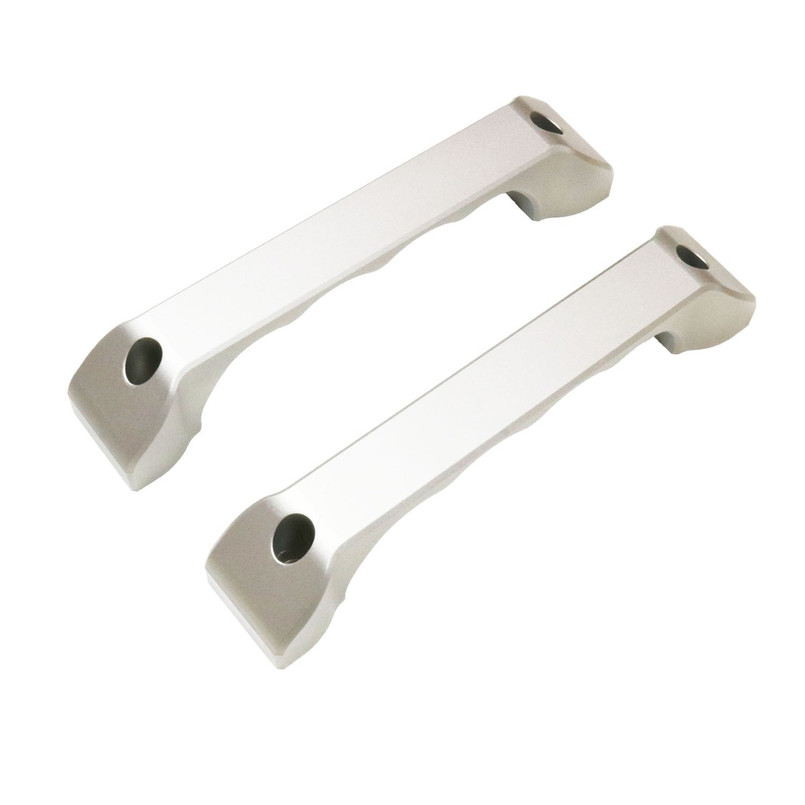 EXT014-128 - CNC Billet Aluminium Defender Interior Door Handles - Silver - Pair - by Exmoor Trim Image 12