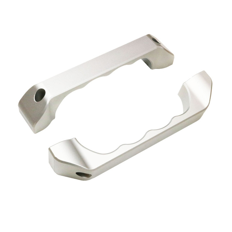 EXT014-128 - CNC Billet Aluminium Defender Interior Door Handles - Silver - Pair - by Exmoor Trim Image 14