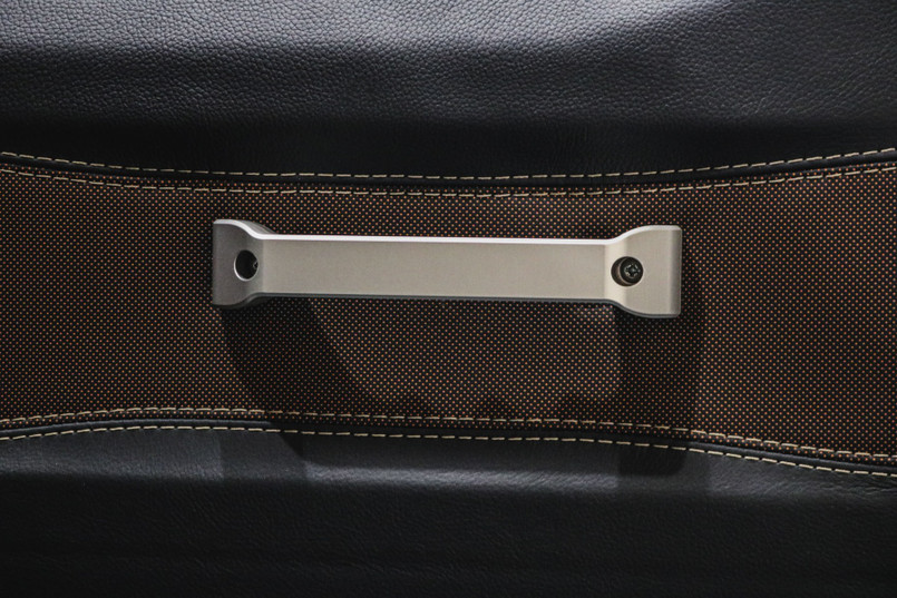 EXT014-128 - CNC Billet Aluminium Defender Interior Door Handles - Silver - Pair - by Exmoor Trim Image 3