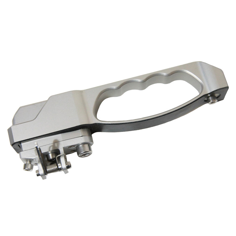 EXT014-31 - Defender Aluminium Door Handles - Comes as a Pair in Silver Billet Aluminium - Can Be Fitted to Either Front or Rear - by Exmoor Trim Image 5