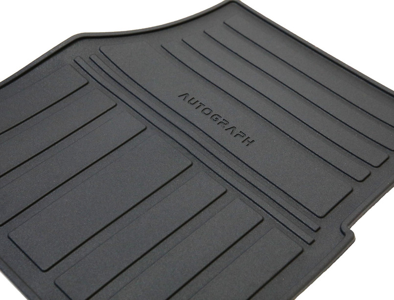 EXT017-34 - Front Mats - Rubber - Defender Puma 2007 onwards - by Exmoor Trim Image 8