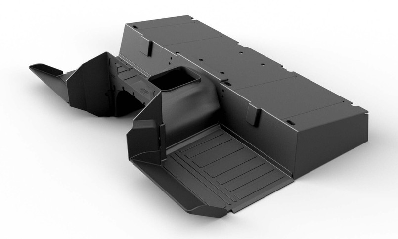 EXT009-29 - Exmoor Trim Moulded Barrier Mat for Land Rover Defender - In Black for R380 Gearbox - Fits 1994-2006 - CURRENTLY IN STOCK Image 4