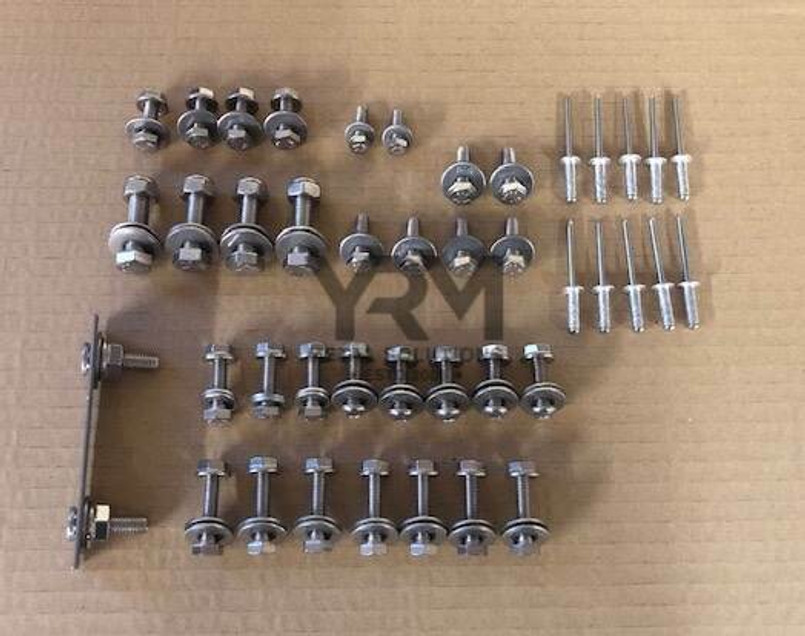 YRM1112 - Stainless Steel Side Frame Fixing Kit - For Land Rover Defender and Series - Fits LWB & 110 Vehicles (4/5 Door) - By YRM Image 1