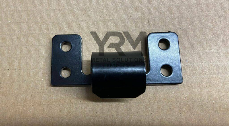 YRM357 - Weld on Bulkhead Hinge for Land Rover Series and Defender - Fits Either Side - 4mm Steel - By YRM Metal Image 1