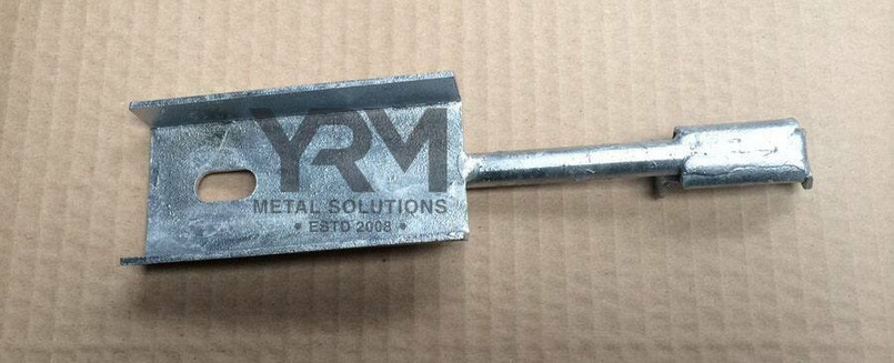 YRM016E - Heavy Duty Galvanised Exhaust Bracket for Land Rover Defender - 300TDI & TD5 - By YRM Metal Image 1