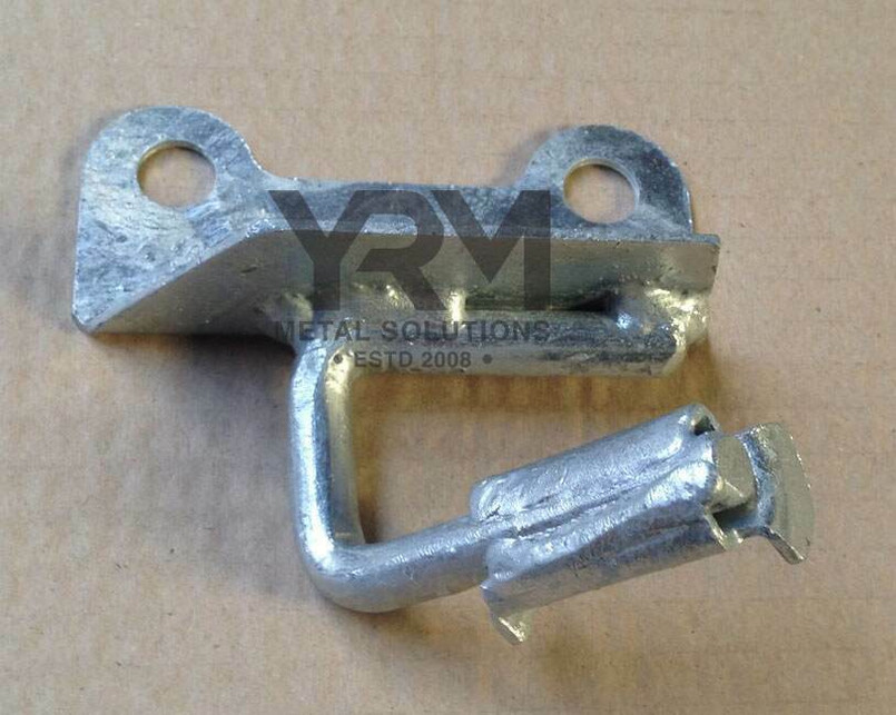 YRM016D - Heavy Duty Galvanised Exhaust Bracket for Land Rover Defender - Gearbox Bracket for NA, TD & 200TDI - By YRM Metal Image 1