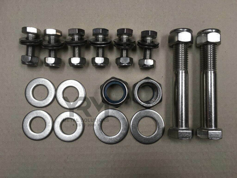 YRM1019 - Stainless Steel Rear Radius Arm Fitting Kit for Land Rover Defender, Discovery 1 and Range Rover Classic - By YRM Metal Image 1