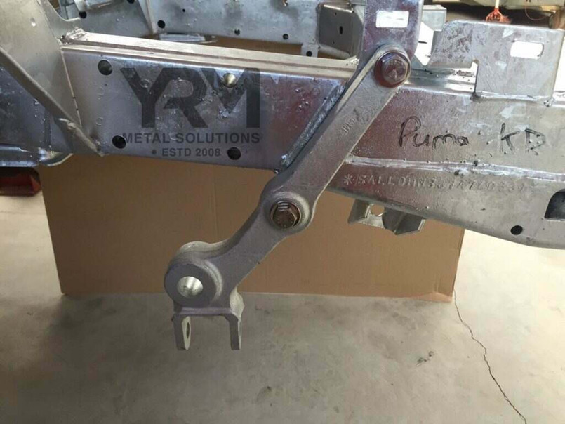 YRM1062B - Stainless Steel Steering Drop Down Bar to Chassis Fixing Kit - For Land Rover Defender from 2000 - By YRM Metal Image 3