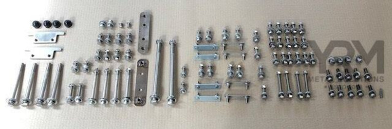 1104 - Stainless Steel Body to Chassis Fixing Kit - For Land Rover Defender 110 (4 or 5 Door) - By YRM Metal Image 1