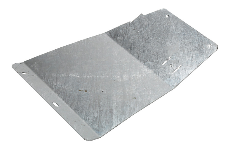 CAX100210GALV - Galvanised Rear Left Mudflap Bracket for Discovery 2 Image 1