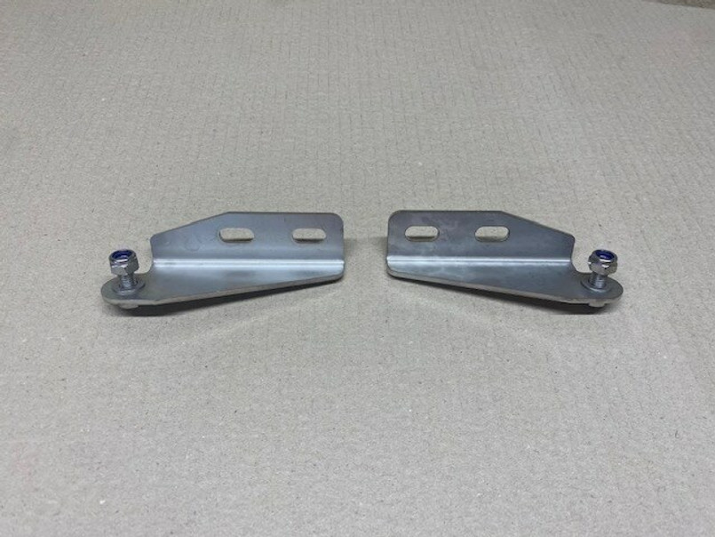 430 - Stainless Steel 2nd Row Check Strap Door Extension Kit - For Land Rover Defender 110 / 130 - By YRM Metal Image 1