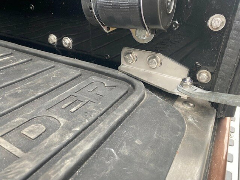 430 - Stainless Steel 2nd Row Check Strap Door Extension Kit - For Land Rover Defender 110 / 130 - By YRM Metal Image 2