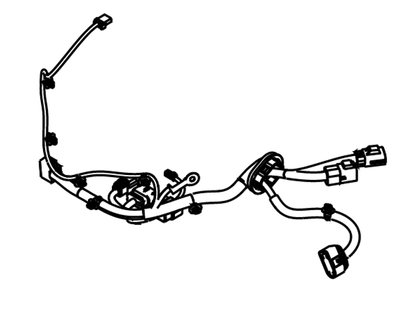 LR171044 - Tow Bar Wiring Harness - 2020 Defender 90 - Genuine Land Rover Item Image 1