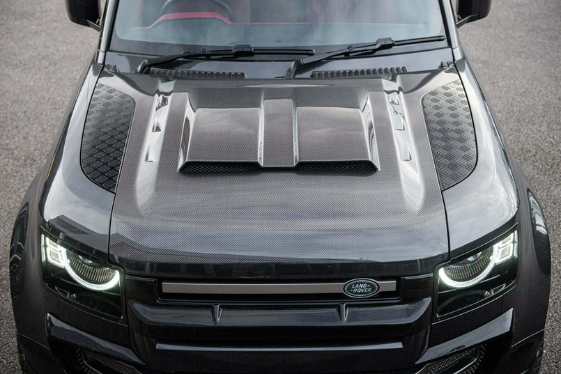 BKBLD2CB - Exposed Carbon Vented Bonnet - Land Rover Defender 2020 - Chelsea Truck Company Image 4