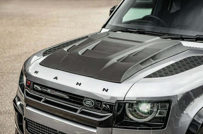 BCBLD2CL - Exposed Carbon Bonnet Vent - Defender 2020 - by Project Kahn Image 1