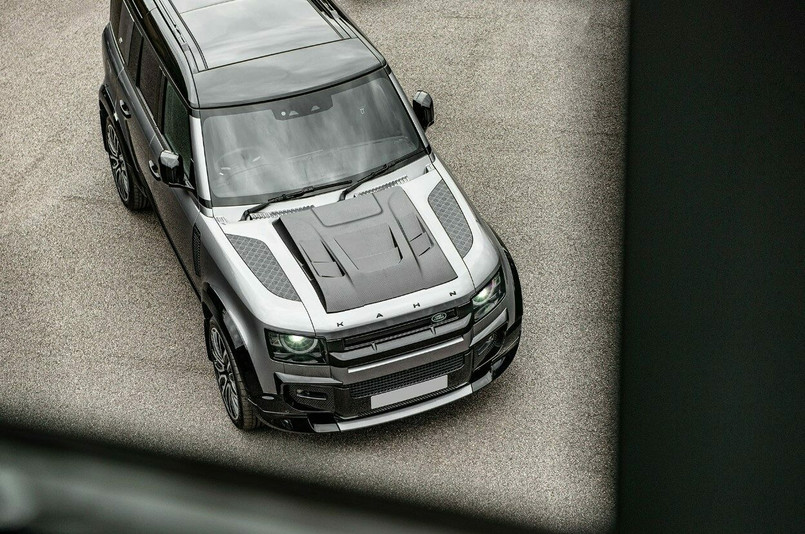 BCBLD2CL - Exposed Carbon Bonnet Vent - Defender 2020 - by Project Kahn Image 2