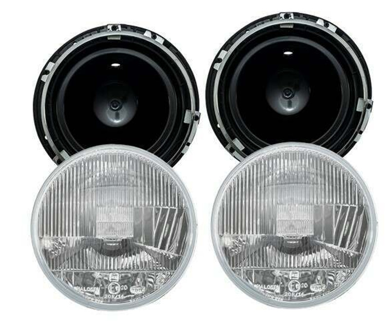 LRC9810 - Left Hand Drive Halogen Headlamp & Bowl Set - Series 2, 2A and 3 - Wipac Image 1