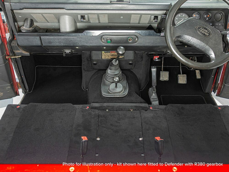 DA4910 - Front Carpet Set - LT77 Land Rover Defender 1983-1993 - For RHD Vehicles only Image 3