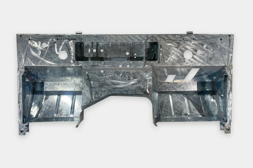 LRC9886 - Shielder Galvanised Bulkhead Lower for Land Rover Series 3 Lightweight - Heavy Duty Single Skin 1.5mm Bulkhead Image 1