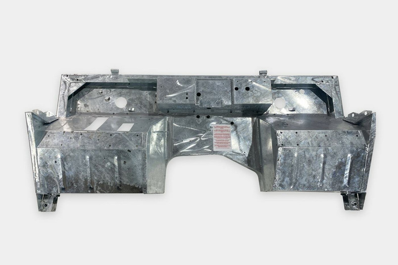 LRC9886 - Shielder Galvanised Bulkhead Lower for Land Rover Series 3 Lightweight - Heavy Duty Single Skin 1.5mm Bulkhead Image 2