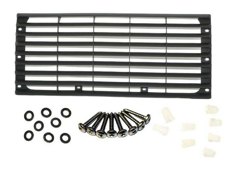 LRC9911 - Land Rover Defender Black Plastic Front Grille Set - Aftermarket - suits all models 1983-2016 Image 1