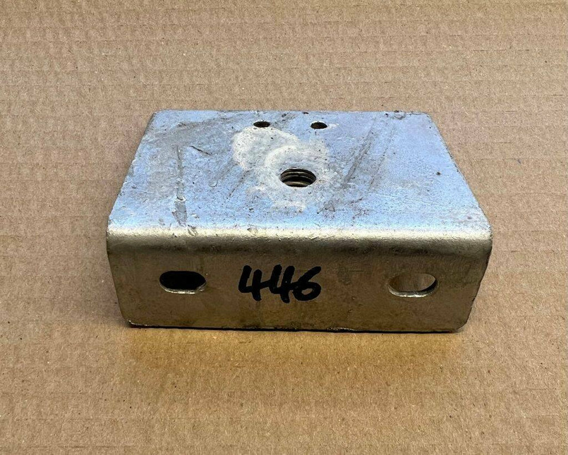 YRM446 - HDG 2nd Row Bracket for Rear Seat Belt Reel – Land Rover Defender 4 Door Crew Cab 2007 onwards Image 1