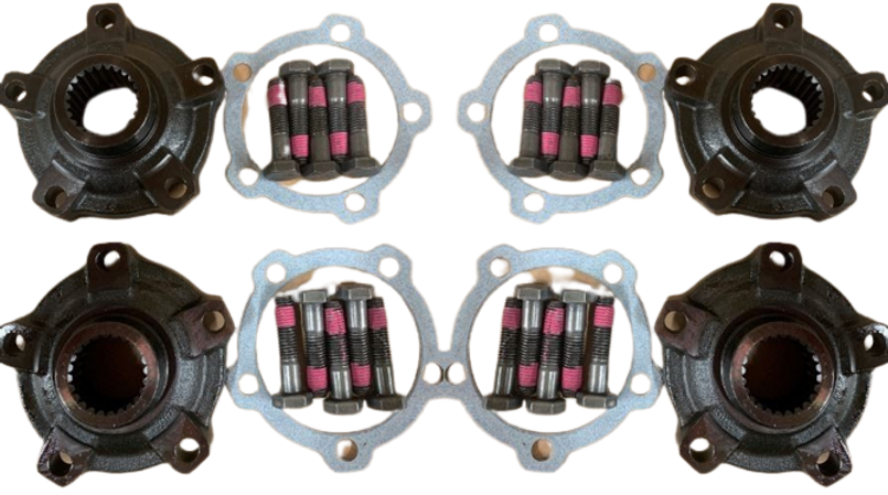 LRC10030 - Set of Four Drive Flanges with Gaskets and Drive Flange Bolts - Land Rover Defender up to 1993 Image 1