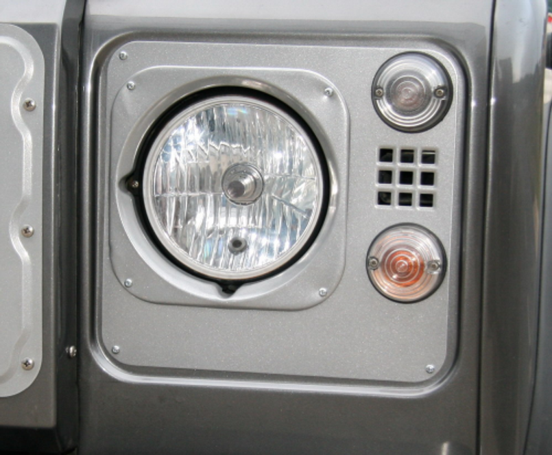 SUHTAL-S-S - Aluminium Heritage Style Headlight Surrounds – Silver / Silver - by Nakatanenga Image 1