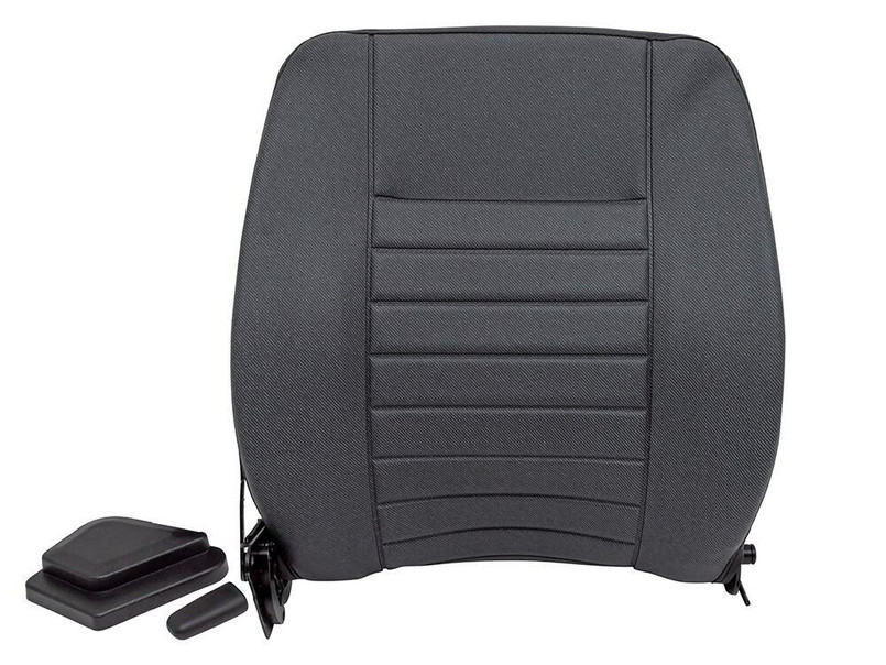 DA5693 - Front NAS Seat Back - Right Side - Black Vinyl Twill - Land Rover Defender Image 1