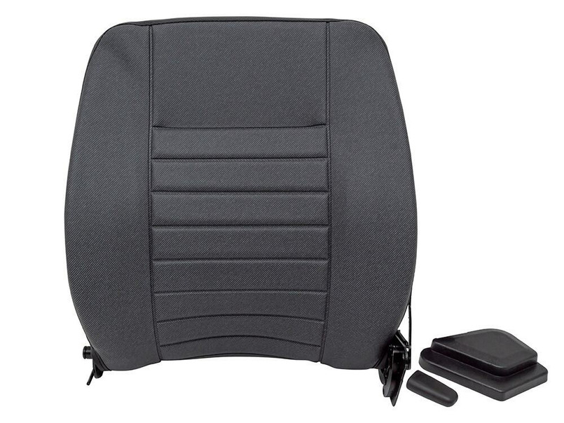 DA5694 - Front NAS Seat Back - Left Side - Black Vinyl Twill - Land Rover Defender  Image 1