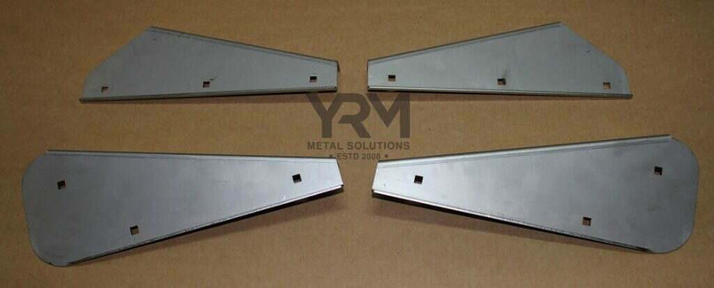 YRM008BF-R - Front and Rear Stainless Steel Mudflap Brackets - 2mm - Land Rover Defender 90 Image 1